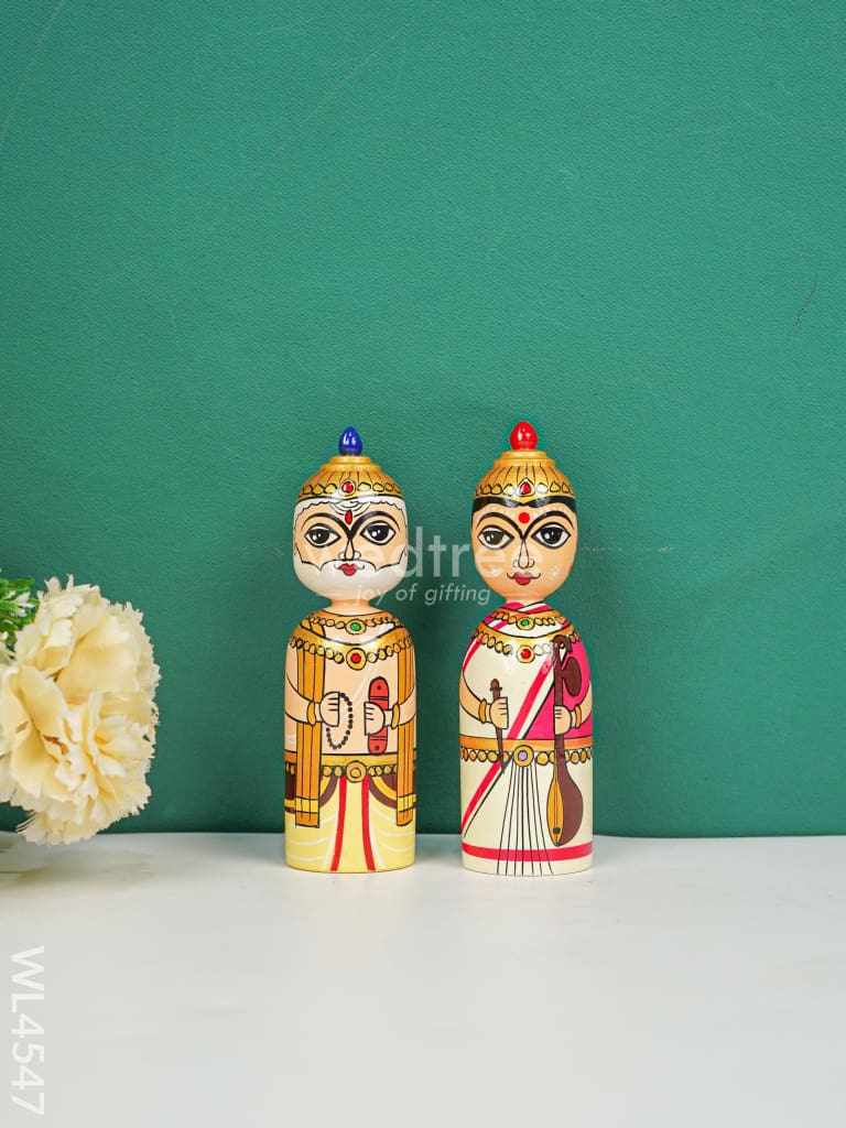 Kondapalli Toy - Brahma Saraswathi Wl4547 Wooden Decor