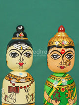 Kondapalli Toy - Shivan Parvati Wl4584 Wooden Decor