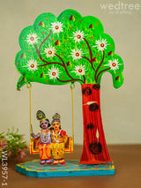 Krishna Jula - Wl3957 Tree Design Wooden Decor