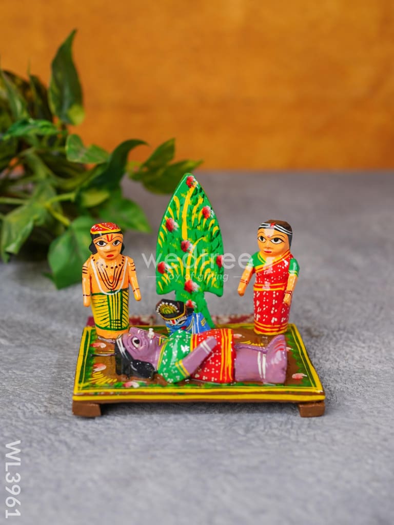 Krishna Story Set - Wl3961 Wooden Decor