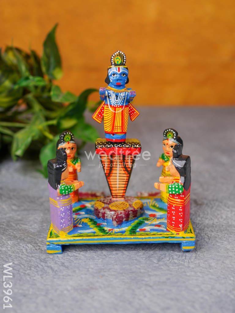 Krishna Story Set - Wl3961 Wooden Decor