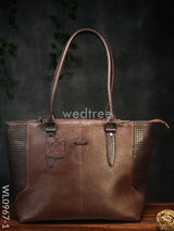 Ladies Handbag - With Squared And Plain Design Mixed Wl0967 Handbags