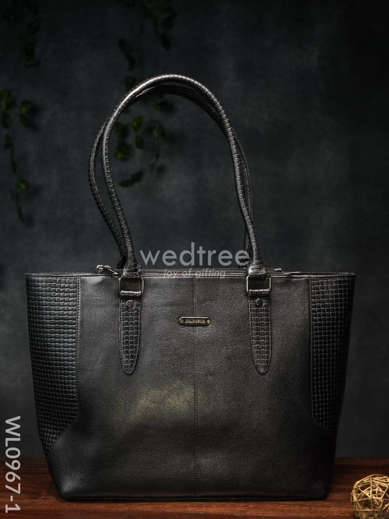 Ladies Handbag - With Squared And Plain Design Mixed Wl0967 Handbags