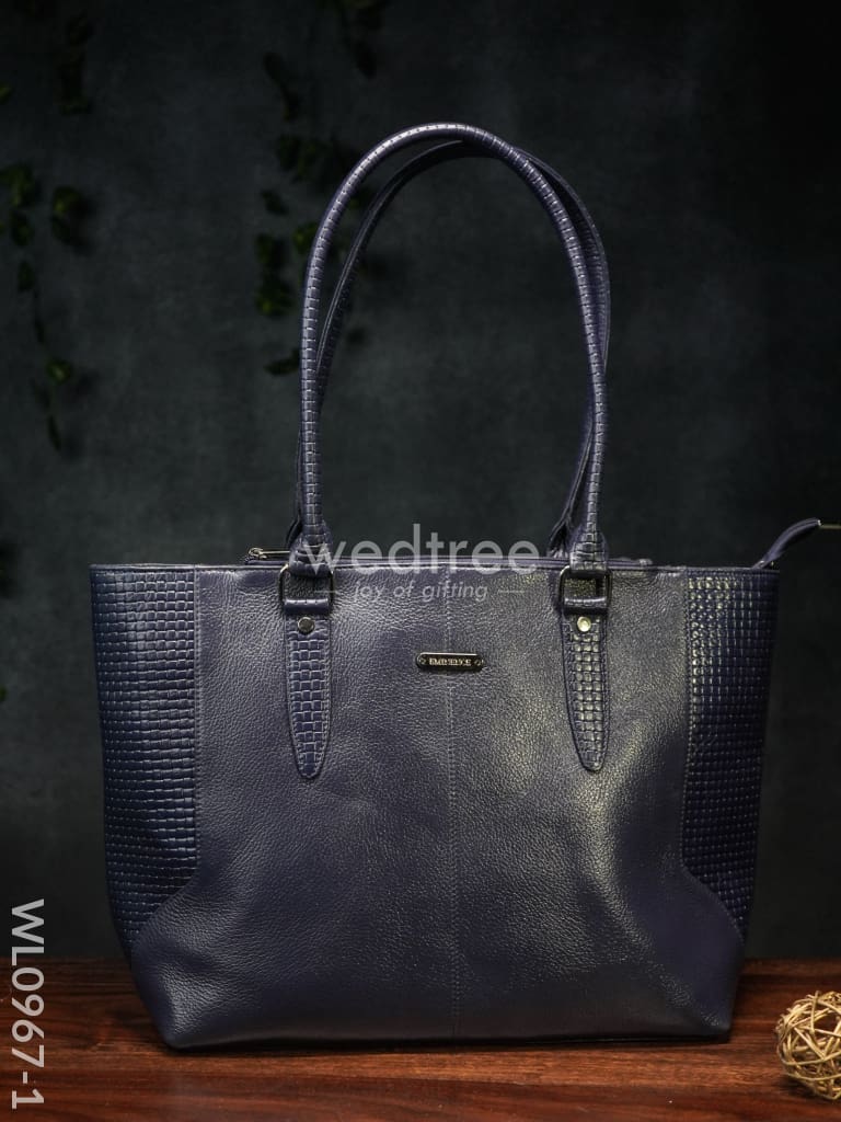 Ladies Handbag - With Squared And Plain Design Mixed Wl0967 Handbags