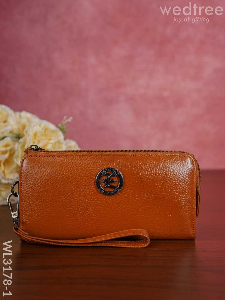 Ladies Wallet With Self Design - Wl3178 Wallet