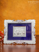 Lakshmi Ganesha 999 Silver Frame - Wl4168 Medium German Photo