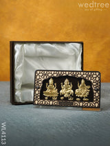 Lakshmi-Ganesha-Saraswathi Frame With Stand (5 X 8) - Wl4113 Frames