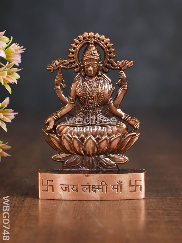 Lakshmi Murthi Big - Copper Antique Finish Wbg0748 Divine Figurines