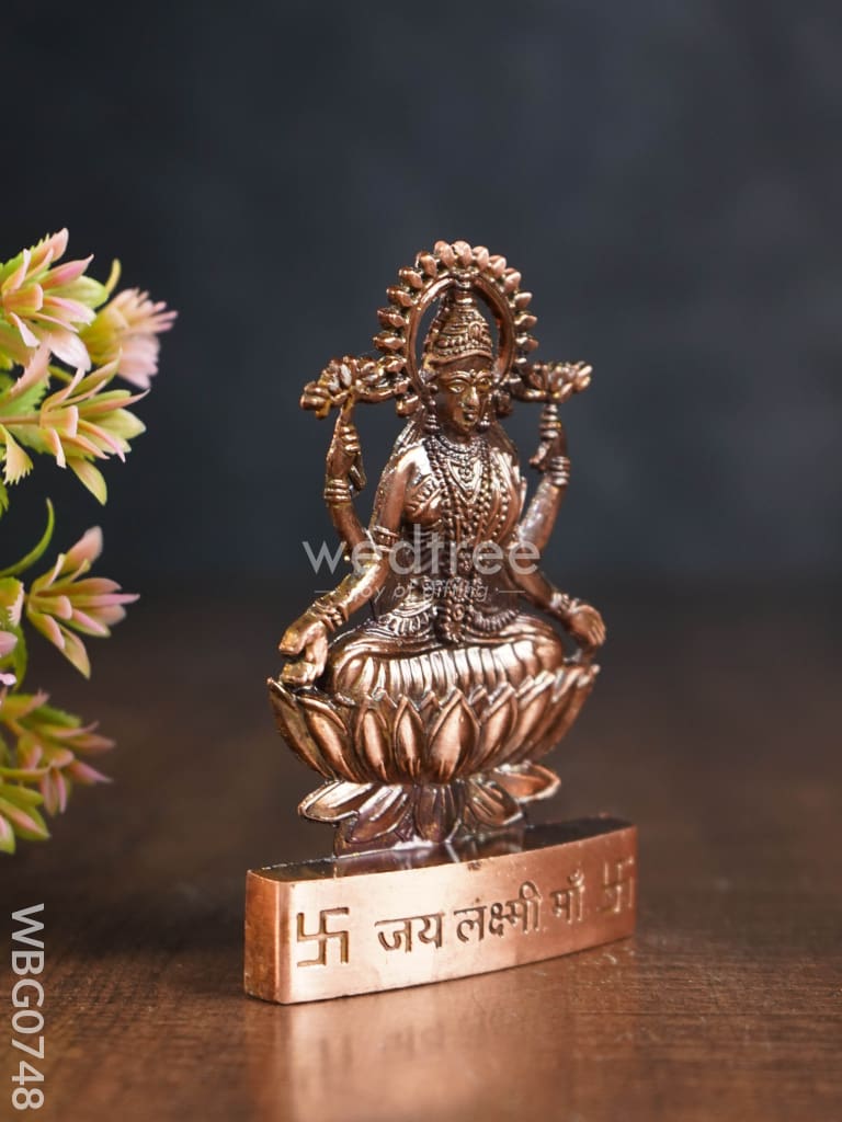 Lakshmi Murthi Big - Copper Antique Finish Wbg0748 Divine Figurines