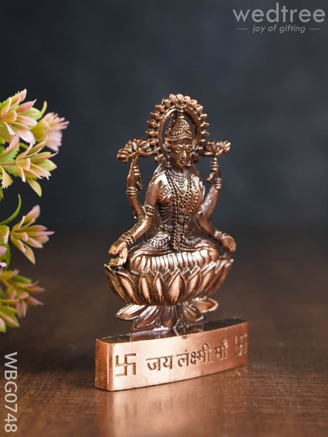 Lakshmi Murthi Big - Copper Antique Finish Wbg0748 Divine Figurines