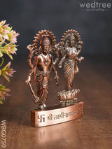 Lakshmi Narayana Murthi Big - Copper Antique Finish Wbg0750 Divine Figurines