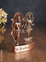 Lakshmi Narayana Murthi Big - Copper Antique Finish Wbg0750 Divine Figurines