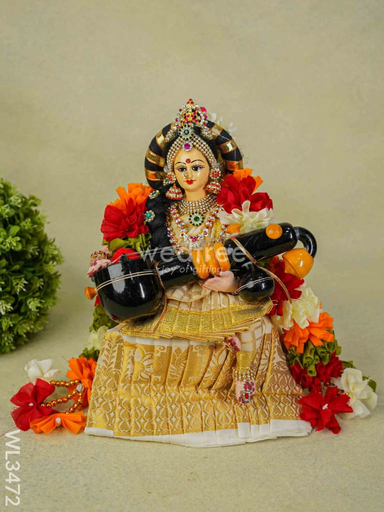 Lakshmi Saraswathi Durga - Set Of 3 Wl3472 Dolls