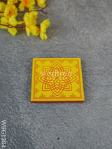 Laminated Manai - Hridhaya Kamalam Kolam Design 4 Inch X Wbg1384 Rg