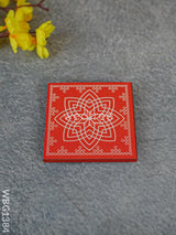 Laminated Manai - Hridhaya Kamalam Kolam Design 4 Inch X Wbg1384 Rg