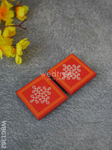 Laminated Manai - Sikku Kolam Design Set Of 2 Wbg1382 Rg