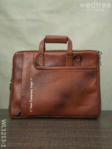 Laptop Bag In Leather With Expandable Sleek - Wl1213 Corporate Gifts