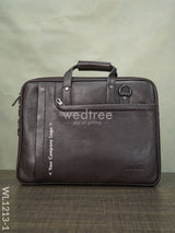 Laptop Bag In Leather With Expandable Sleek - Wl1213 Corporate Gifts