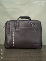 Laptop Bag In Leather With Expandable Sleek - Wl1213 Corporate Gifts