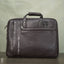 Laptop Bag In Leather With Expandable Sleek - Wl1213 Dark Brown Corporate Gifts