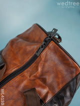 Leather Duffle Bag - Brown Wl4153 Bags & Wallets