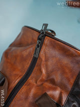 Leather Duffle Bag - Brown Wl4153 Bags & Wallets