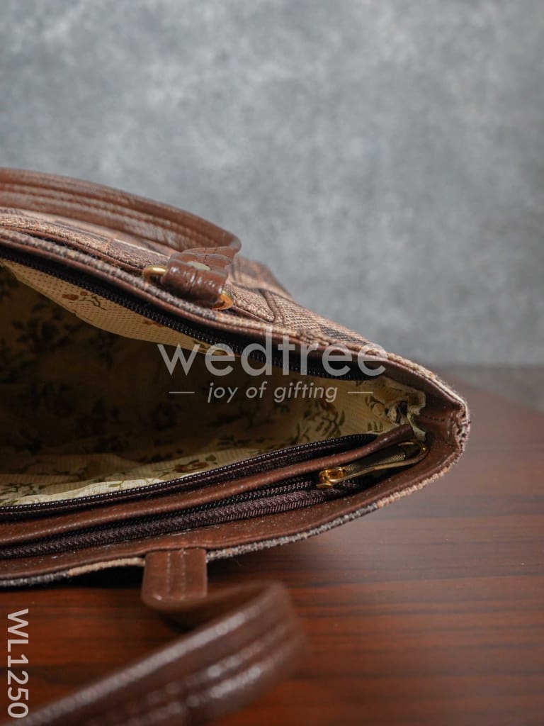 Leather Hand Bag With Handle - Wl1250 Regular Handbags