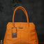 Leather Handbag With Zig Zag Pattern - Wl0972 Orange Handbags