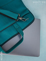 Leather Laptop Bag- Dark Green - Wl4154 Bags & Wallets