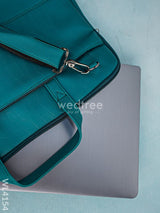 Leather Laptop Bag- Dark Green - Wl4154 Bags & Wallets