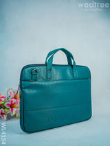 Leather Laptop Bag- Dark Green - Wl4154 Bags & Wallets