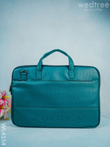 Leather Laptop Bag- Dark Green - Wl4154 Bags & Wallets