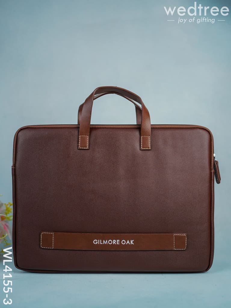 Leather Laptop Sleeve - Wl4155 Brown Bags & Wallets