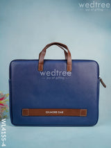 Leather Laptop Sleeve - Wl4155 Navy Bags & Wallets