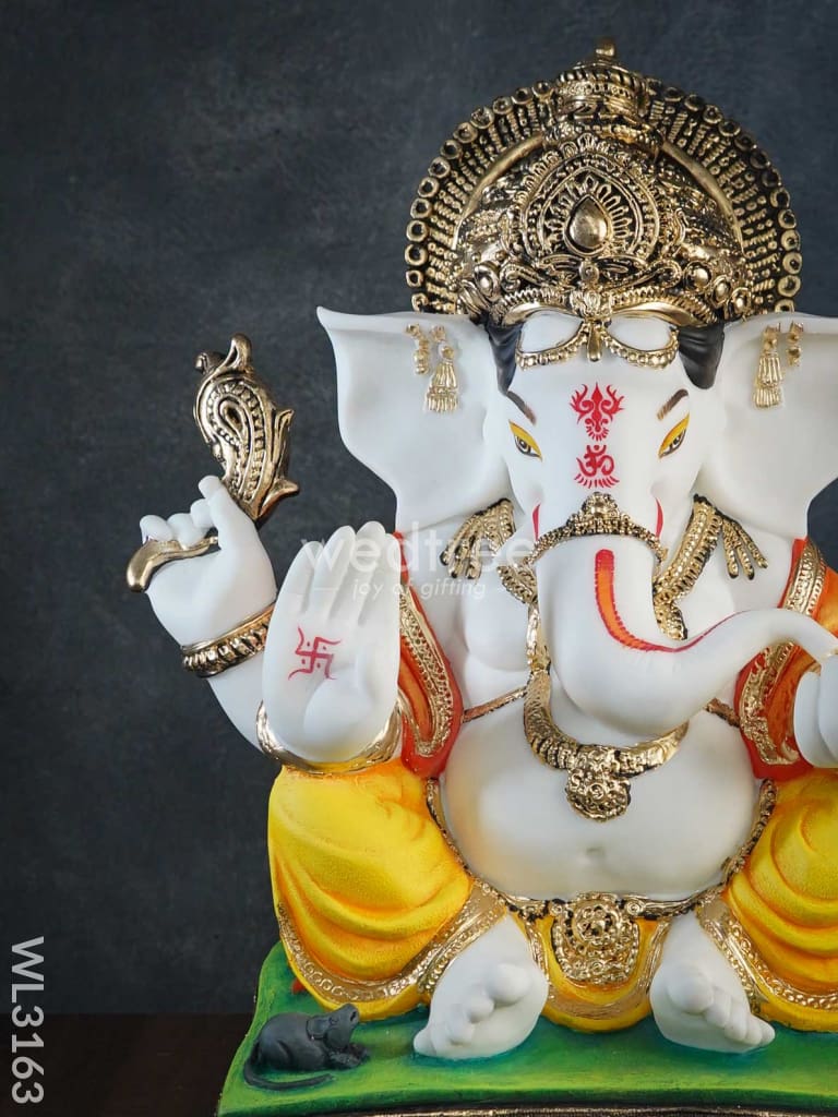 Lord Ganesha Idol - Polyresin Wl3163 Showpieces