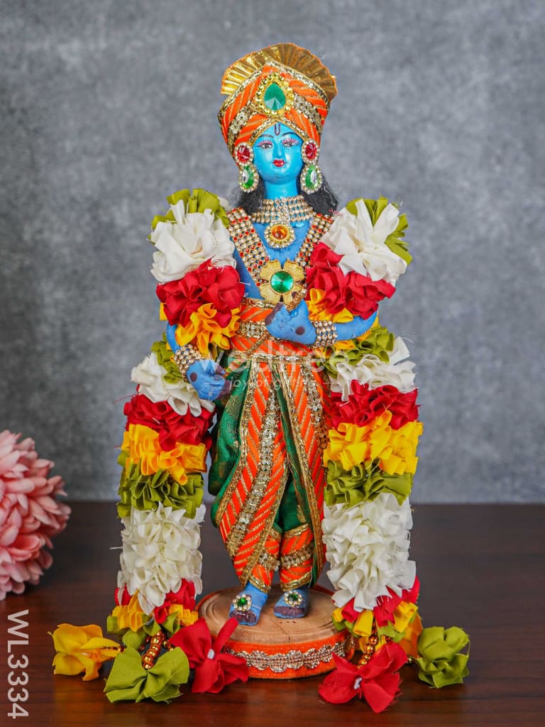 Lord Krishna Doll - 12 Inch Wl3334 Dolls