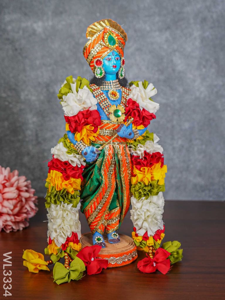 Lord Krishna Doll - 12 Inch Wl3334 Dolls