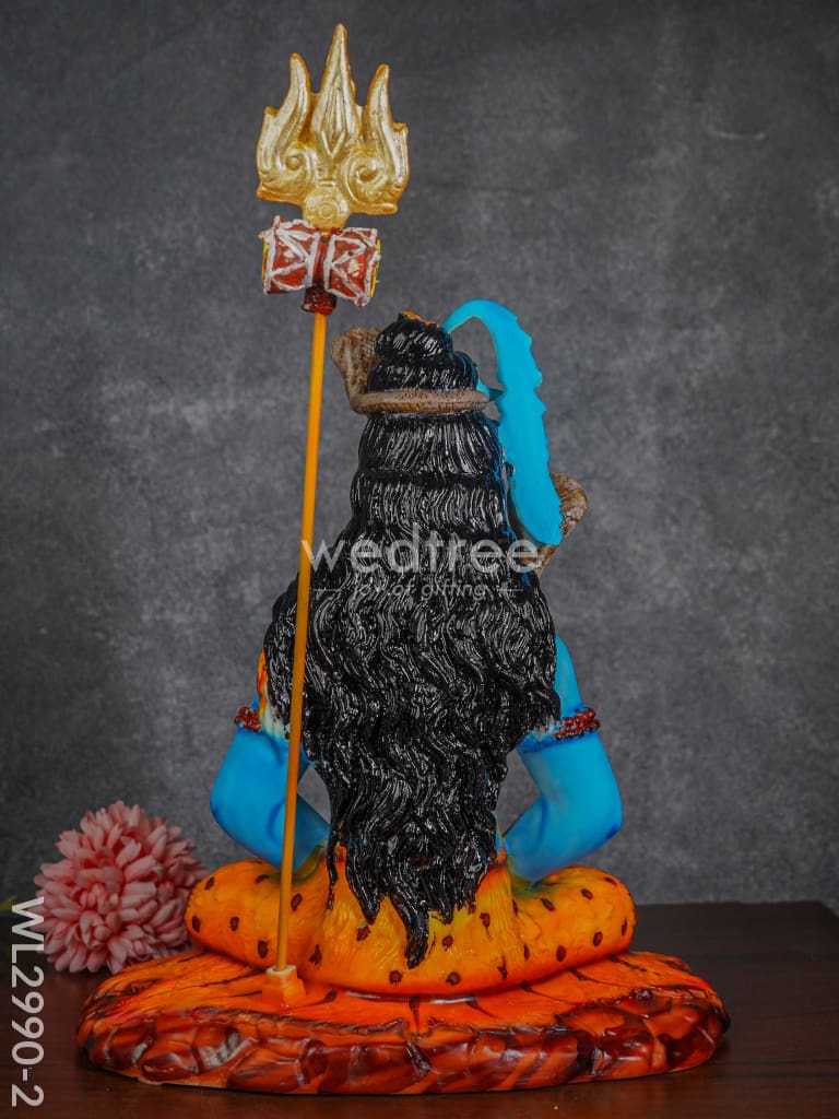 Handcrafted Polyresin Lord Shiva Idol - Wl2990-2 Showpieces