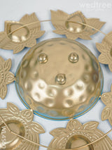 Lotus Diya Urli - Wl4500 Metal Decor