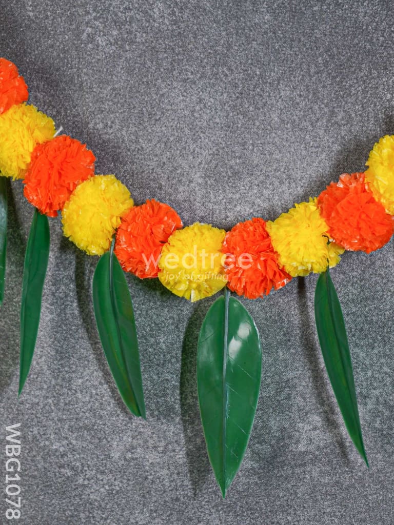 Mango Leaf Thoran With Wall Hanging - Wbg1078 Thorans