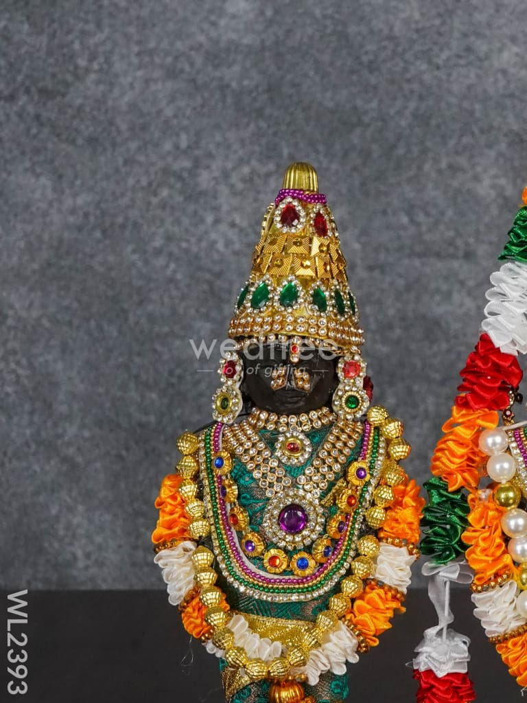 Marapachi Doll (Padmavathi Thayar & Tirupathi Balaji) - 9 Inch Wl2393 Wedding Essentials