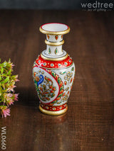 Marble Flower Vase 6 Inch - Wl0660 Decor