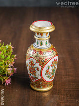 Marble Flower Vase 6 Inch - Wl0660 Decor