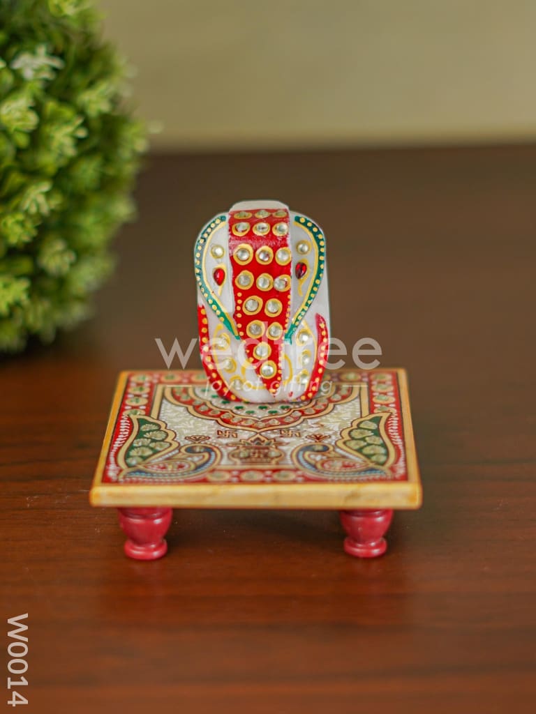 Marble Ganesha Chowki - W0014 Divine Return Gifts
