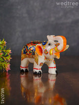 Marble Hand Painted Elephant 6 Inch - Wl0741 Decor