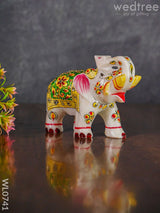 Marble Hand Painted Elephant 6 Inch - Wl0741 Decor