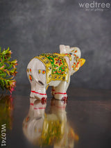 Marble Hand Painted Elephant 6 Inch - Wl0741 Decor