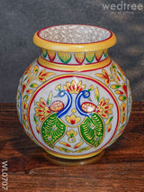 Marble Hand Painted Pot - Wl0707 Utilities