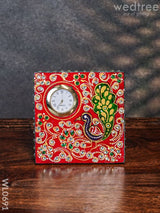 Marble Hand Painted Square Clock - Wl0691 Decor