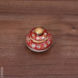 Marble Kumkum Holder - W3463 Kum Holders